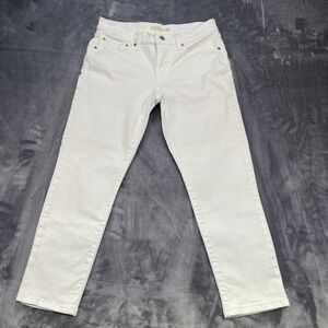 Levi's Women Boyfriend Jeans In White Size 30x27